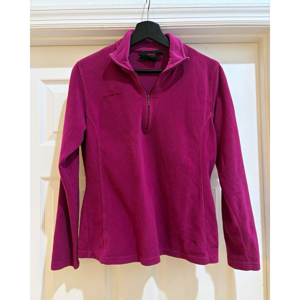 Mammut Women's Purple 1/4 Zip Fleece Jacket Pullover Long Sleeve Size L